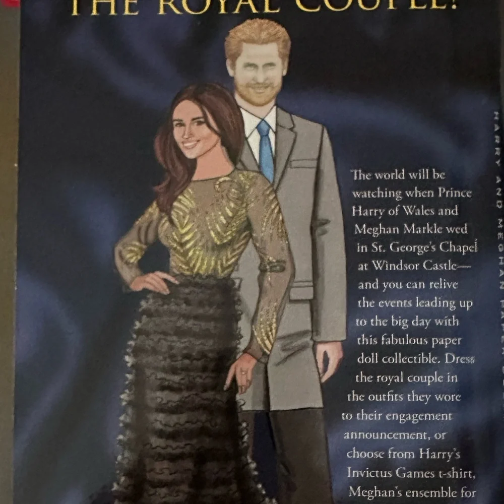 Harry and Meghan Coloring book and Paper Dolls - Picture 3 of 5